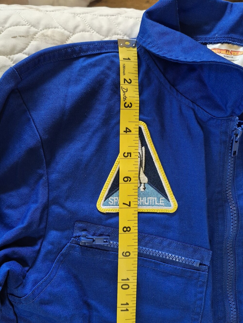 NASA Blue Unisex for Adult/Youth Flight Coverall Jumpsuit - Picture 5 of 7